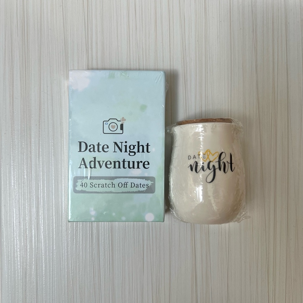 NWT Date Night Adventure Scratch Off Cards & Drawing Jar Bundle